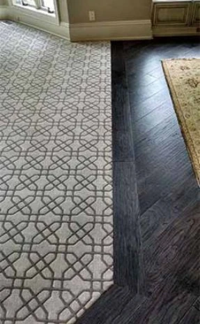 two flooring styles